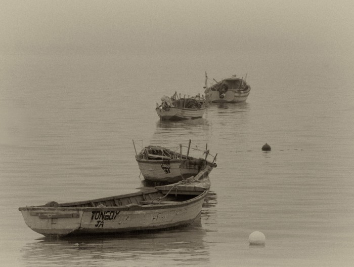 Resting boats by Enrique